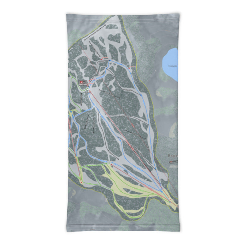 Eaglecrest, Alaska Ski Trail Map Printed Neck Gaiter - Powderaddicts