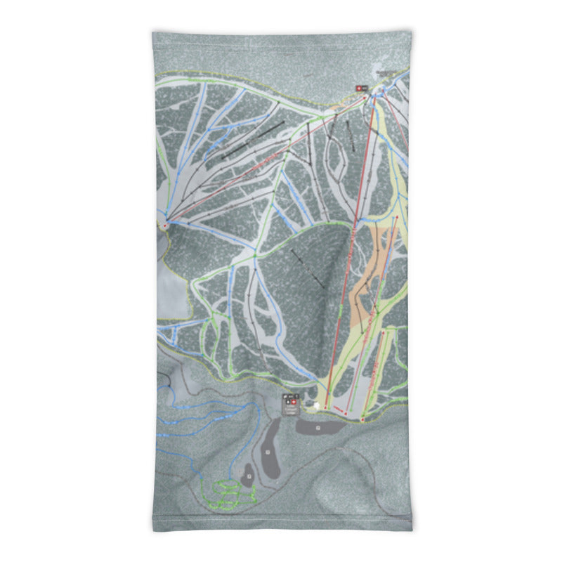 49 Degrees North, Washington Ski Trail Map Printed Neck Gaiter - Powderaddicts