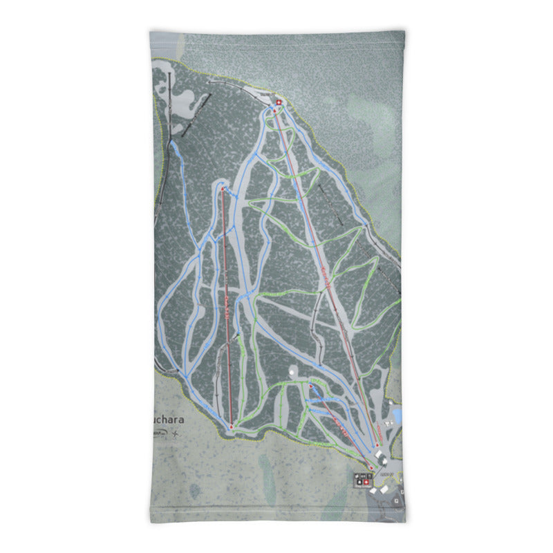 Cuchara, Colorado Ski Trail Map Printed Neck Gaiter - Powderaddicts