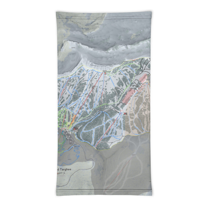 Grand Targhee, Wyoming Ski Trail Map Printed Neck Gaiter - Powderaddicts