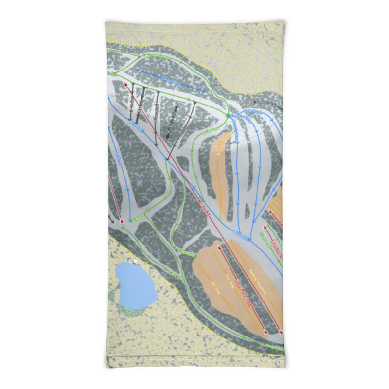 Christie Mountain, Wisconsin Ski Trail Map Printed Neck Gaiter - Powderaddicts