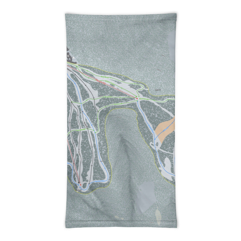 Blacktail, Montana Ski Trail Map Printed Neck Gaiter - Powderaddicts