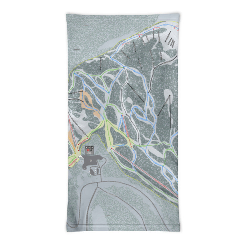 Lost Trail, Montana Ski Trail Map Printed Neck Gaiter - Powderaddicts