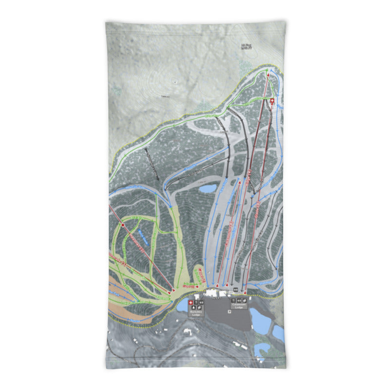 Catamount, New York Ski Trail Map Printed Neck Gaiter - Powderaddicts