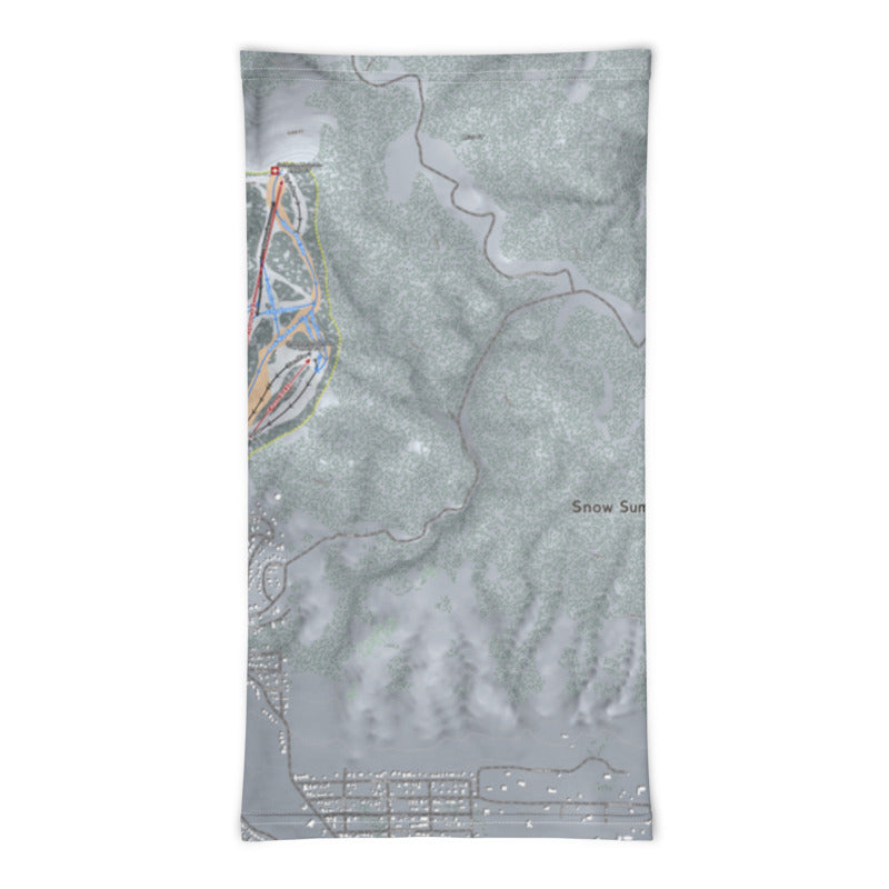 Big Bear Combo, California Ski Trail Map Printed Neck Gaiter - Powderaddicts