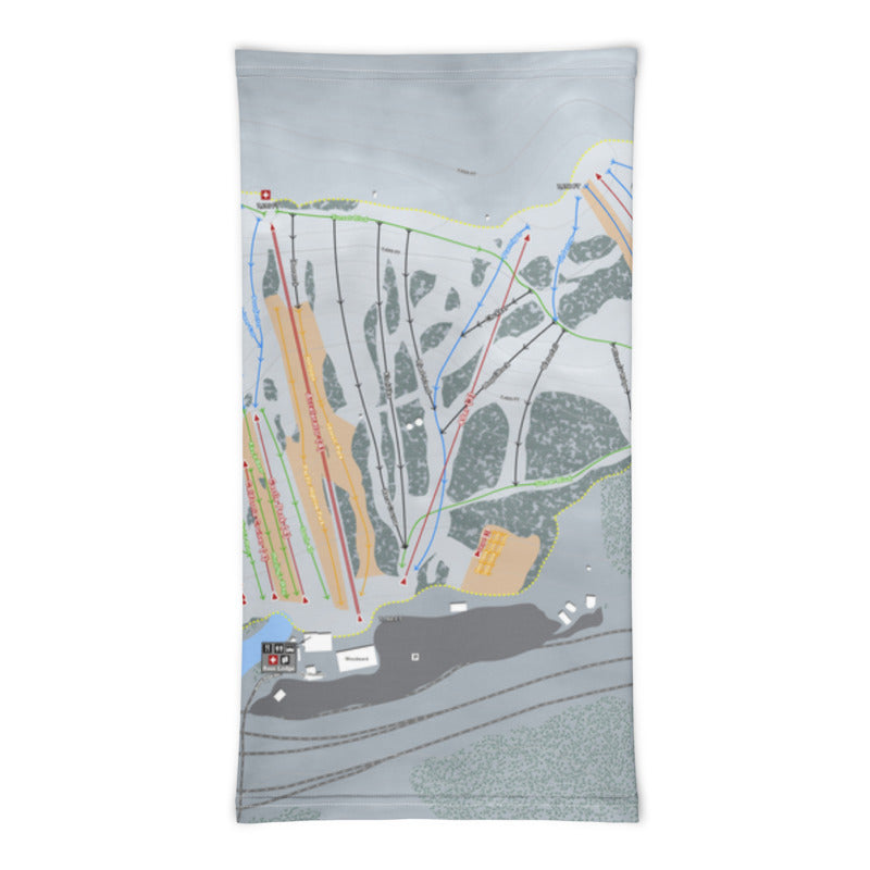 Boreal Mountain, California Ski Trail Map Printed Neck Gaiter - Powderaddicts