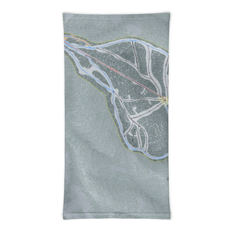 Dodge Ridge, California Ski Trail Map Printed Neck Gaiter - Powderaddicts