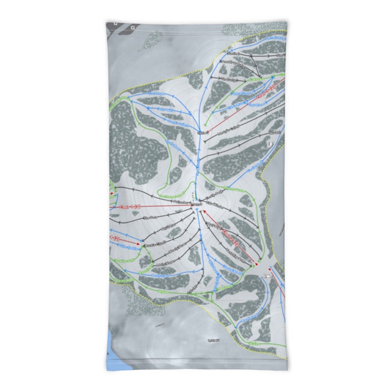 Donner Ski Ranch, California Ski Trail Map Printed Neck Gaiter - Powderaddicts