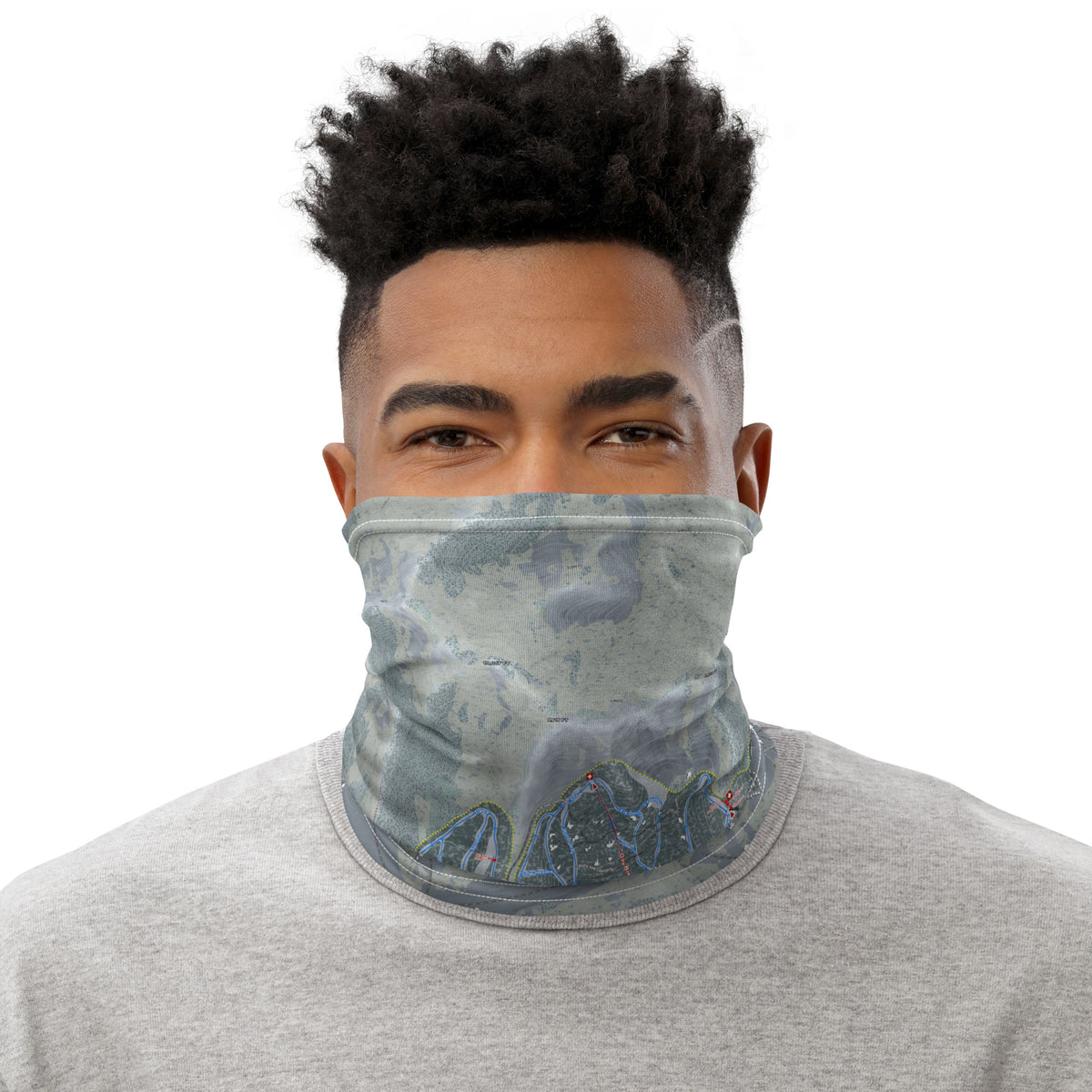 PARK CITY MOUNTAIN, UTAH SKI TRAIL MAP Neck Gaiter