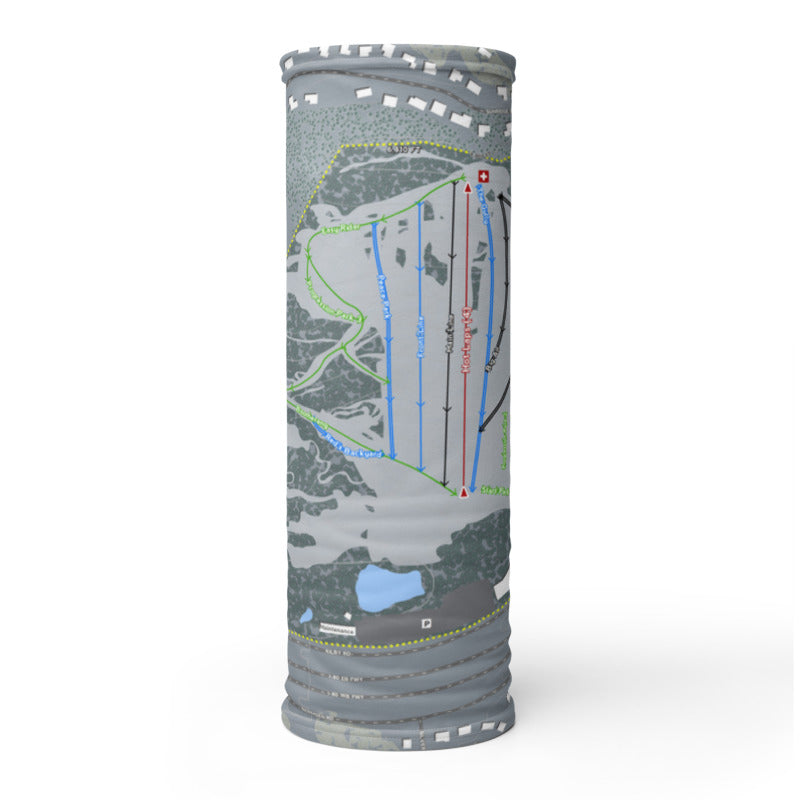 Woodward Park City, Utah Ski Trail Map Printed Neck Gaiter - Powderaddicts