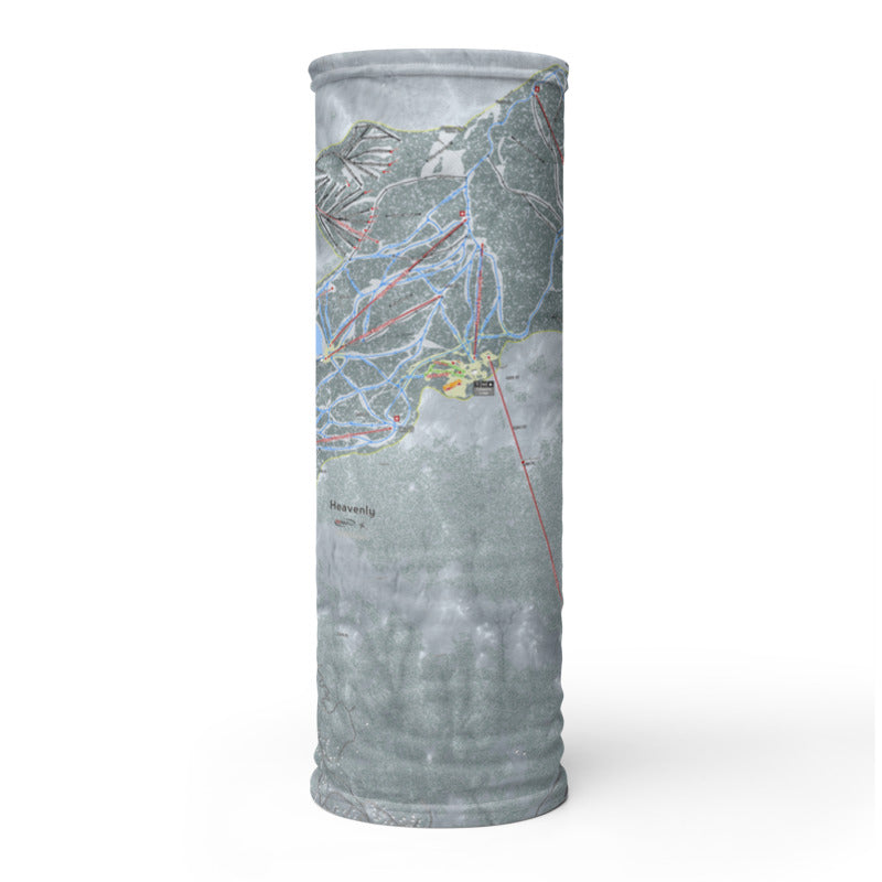 Heavenly, Nevada Ski Trail Map Printed Neck Gaiter - Powderaddicts