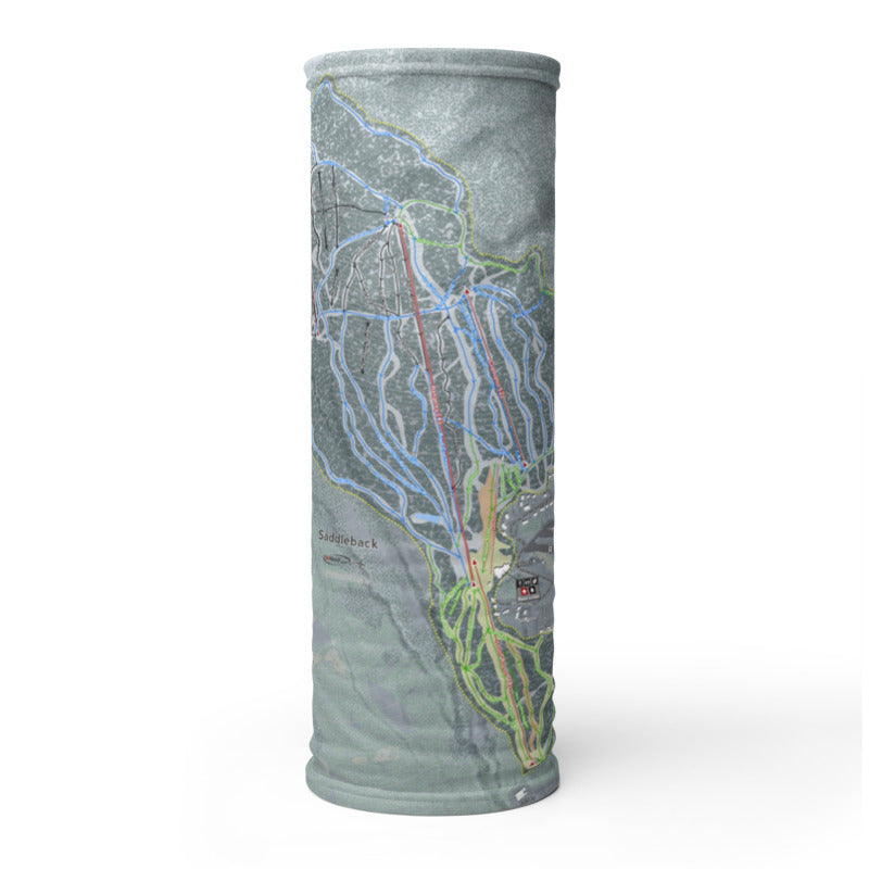 Saddleback, Maine Ski Trail Map Printed Neck Gaiter - Powderaddicts