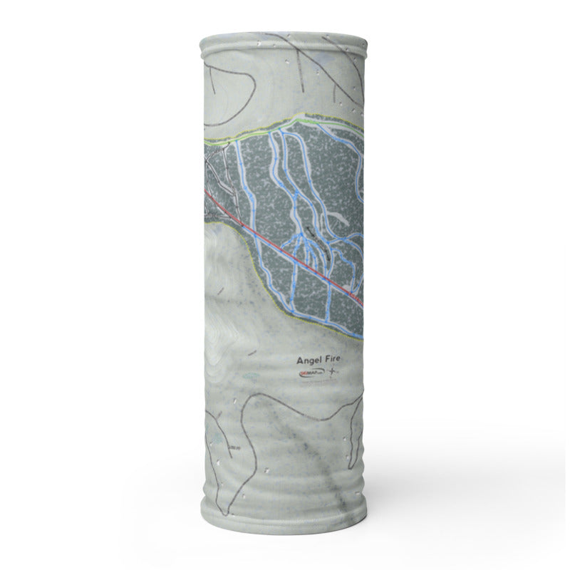 Angel Fire, New Mexico Ski Trail Map Printed Neck Gaiter - Powderaddicts