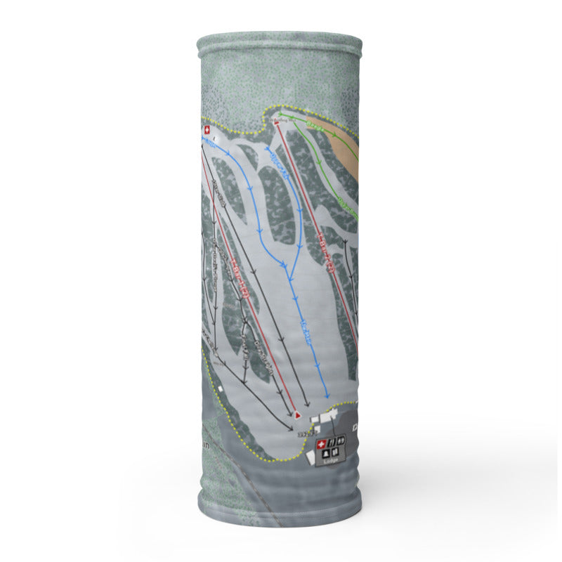 Titcomb Mountain, Maine Ski Trail Map Printed Neck Gaiter - Powderaddicts