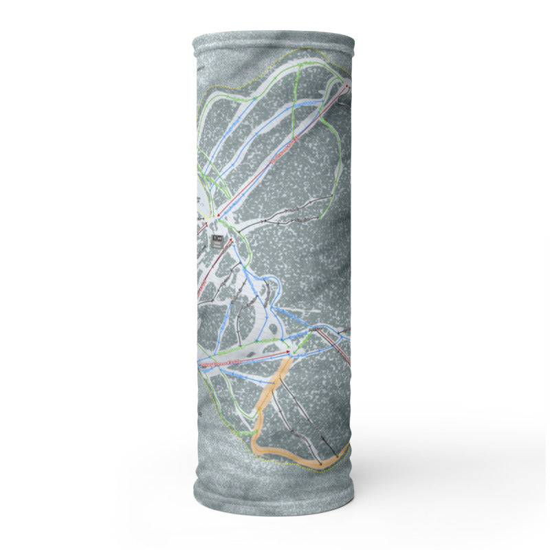 Mt. Spokane, Washington Ski Trail Map Printed Neck Gaiter - Powderaddicts