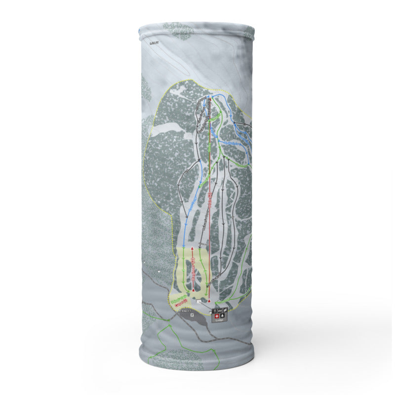 Antelope Butte, Wyoming Ski Trail Map Printed Neck Gaiter - Powderaddicts