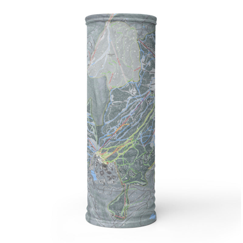 Big Sky, Montana Ski Trail Map Printed Neck Gaiter - Powderaddicts