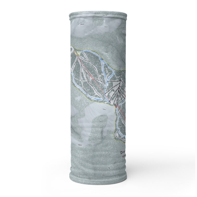 Discovery, Montana Ski Trail Map Printed Neck Gaiter - Powderaddicts