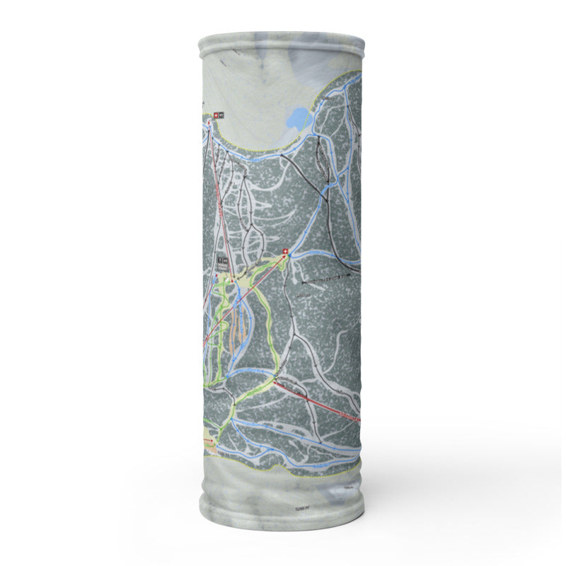 Red Lodge, Montana Ski Trail Map Printed Neck Gaiter - Powderaddicts