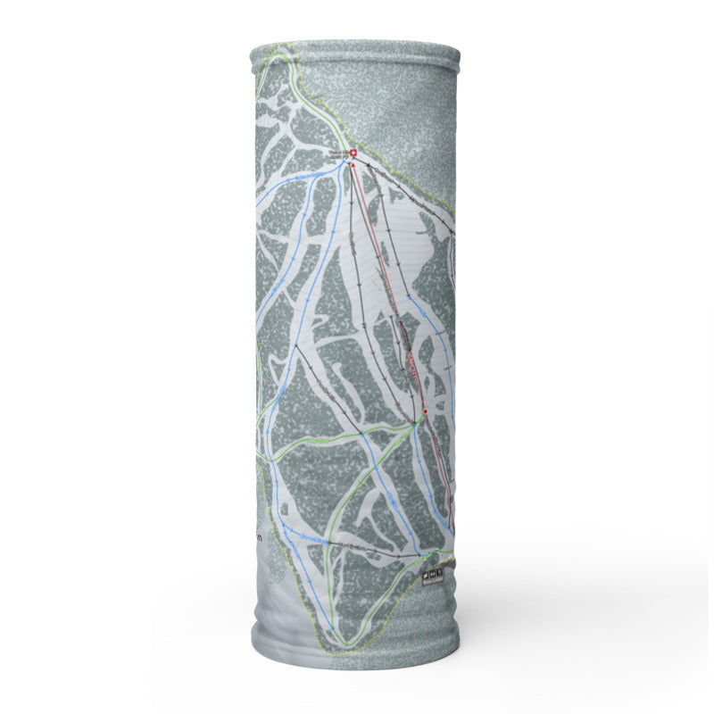 Turner Mtn, Montana Ski Trail Map Printed Neck Gaiter - Powderaddicts