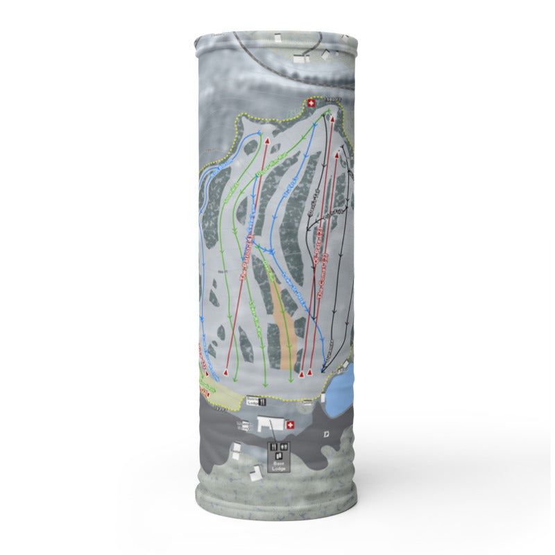 Mount Peter, New York Ski Trail Map Printed Neck Gaiter - Powderaddicts