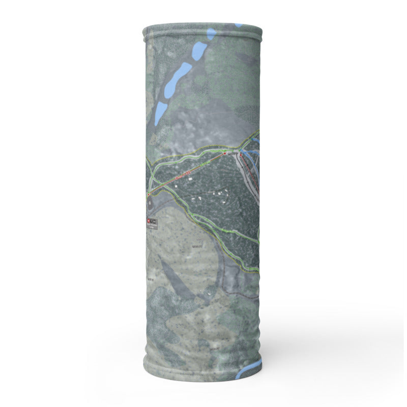 Titus Mountain, New York Ski Trail Map Printed Neck Gaiter - Powderaddicts