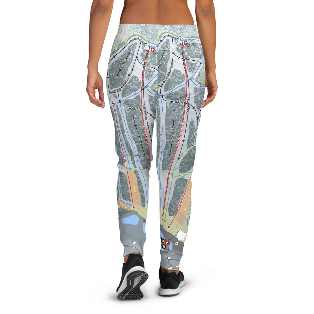 Crotched Mountain, New Hampshire Ski Trail Map Women's Mid-Layer - Powderaddicts