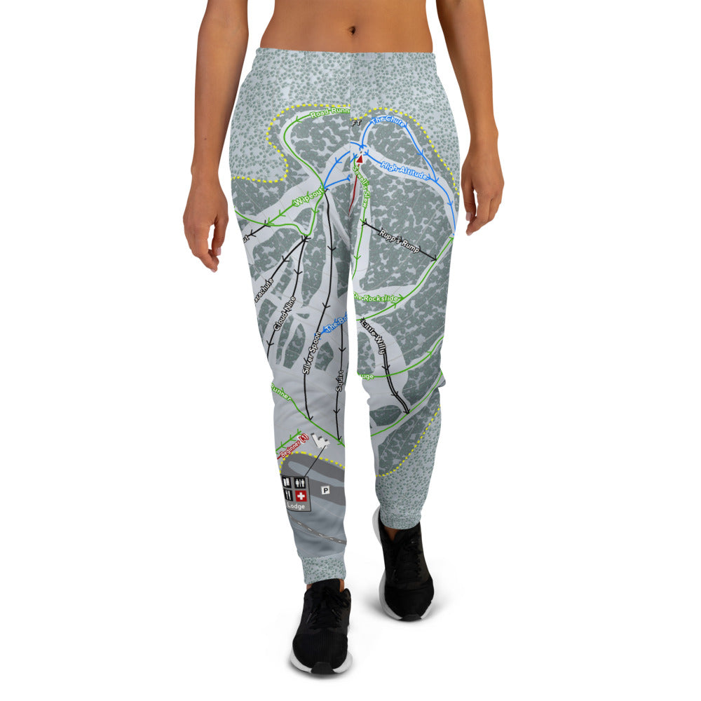 Ski Cloudcroft, New Mexico Ski Trail Map Women&#39;s Mid-Layer - Powderaddicts