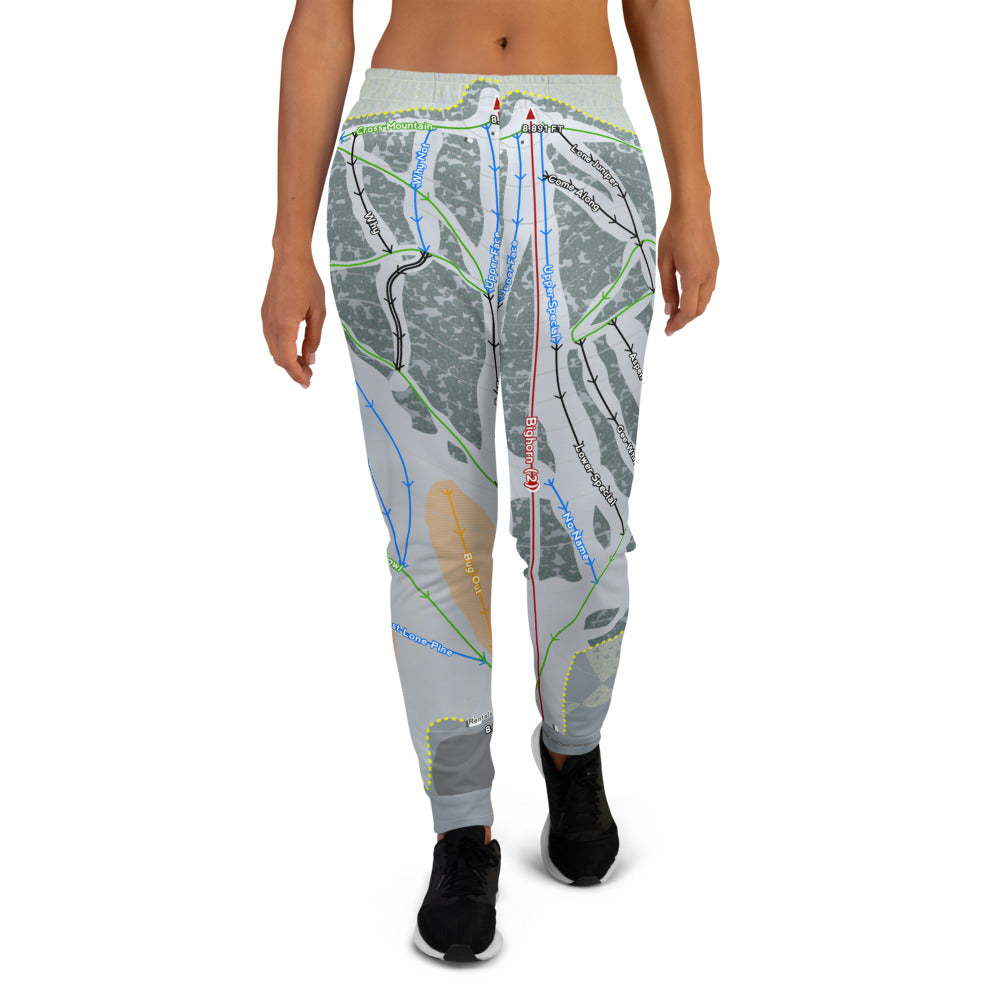 Hesperus, Colorado Ski Trail Map Women&#39;s Mid-Layer - Powderaddicts