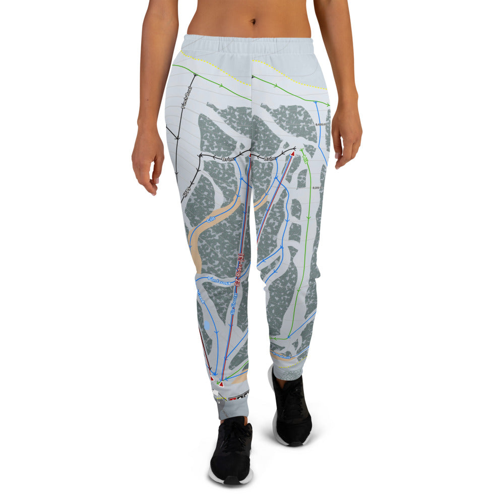 Pomerelle, Idaho Ski Trail Map Women&#39;s Mid-Layer - Powderaddicts