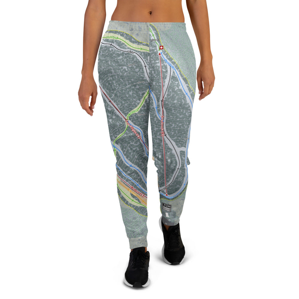 Ski Butternut, Massachusetts Ski Trail Map Women&#39;s Mid-Layer - Powderaddicts