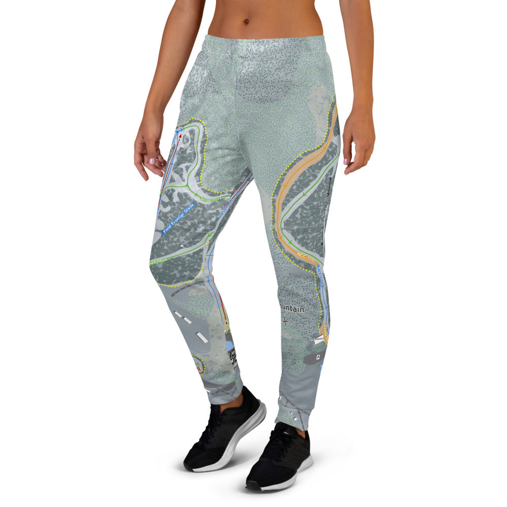 Crotched Mountain, New Hampshire Ski Trail Map Women's Mid-Layer - Powderaddicts