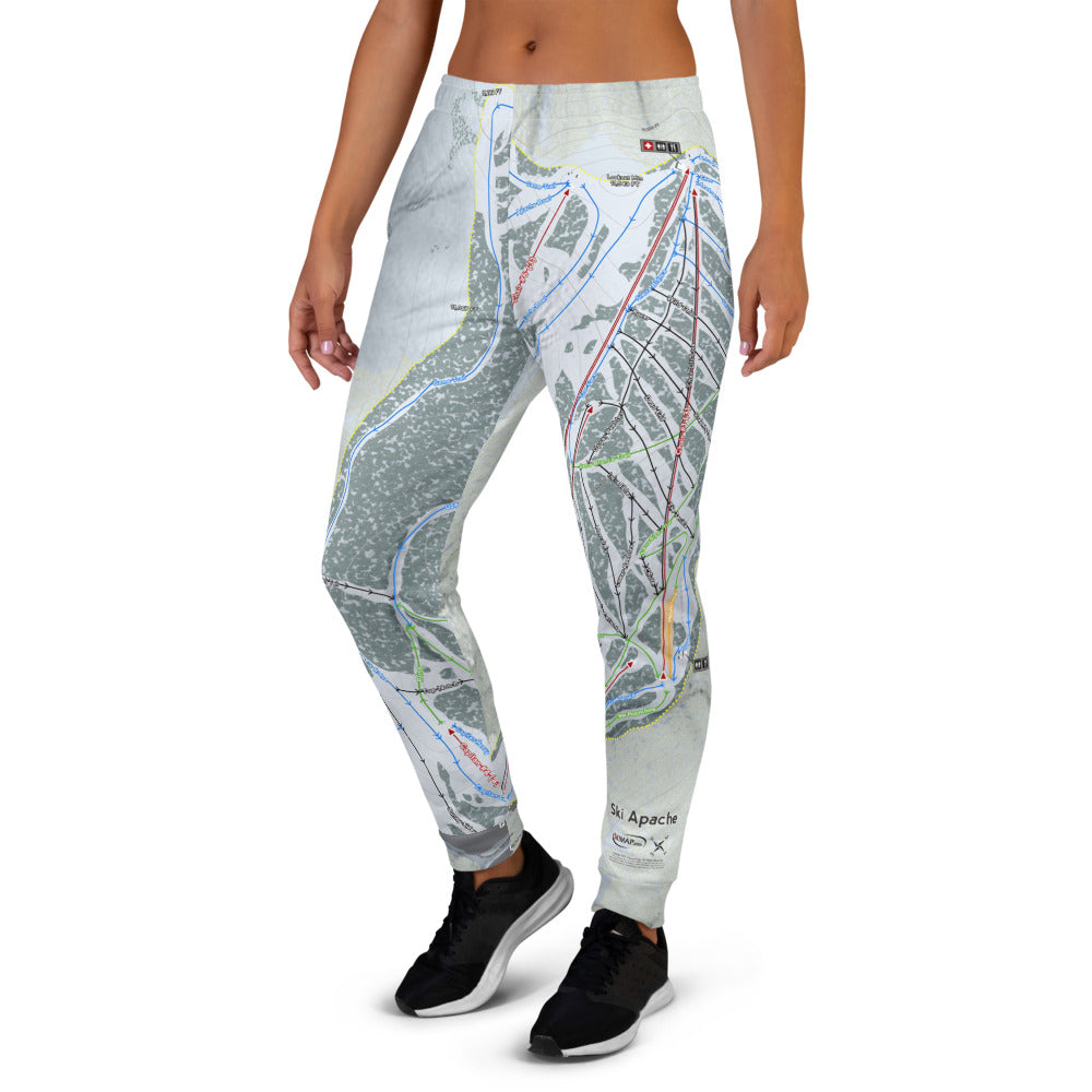 Ski Apache, New Mexico Ski Trail Map Women's Mid-Layer - Powderaddicts