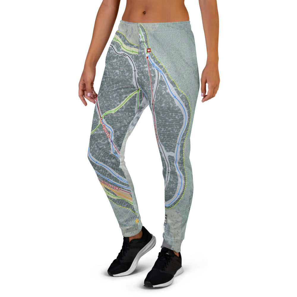 Ski Butternut, Massachusetts Ski Trail Map Women's Mid-Layer - Powderaddicts