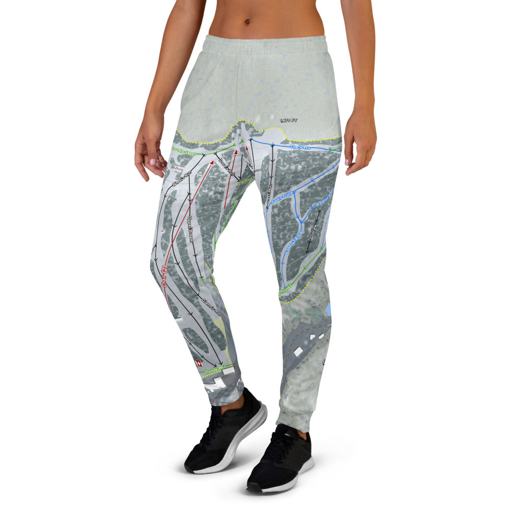 Swain, New York Ski Trail Map Women's Mid-Layer - Powderaddicts