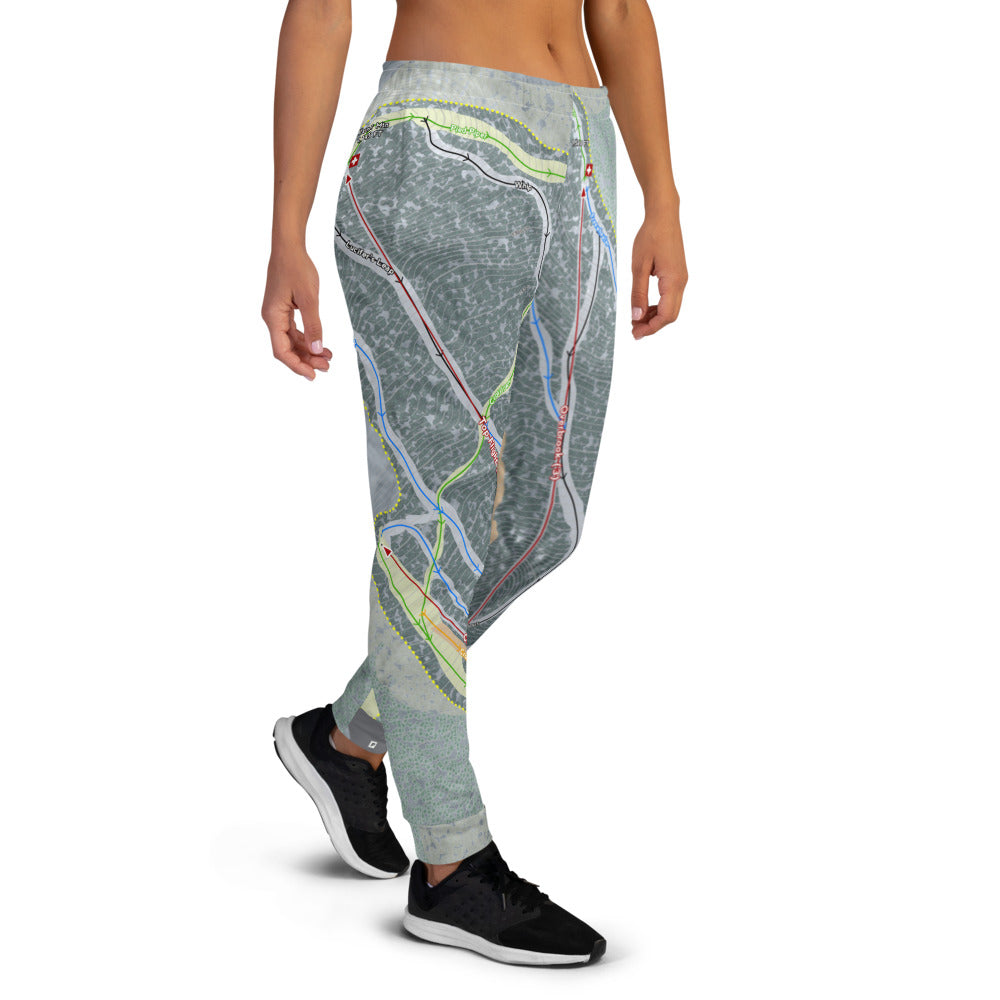 Ski Butternut, Massachusetts Ski Trail Map Women's Mid-Layer - Powderaddicts