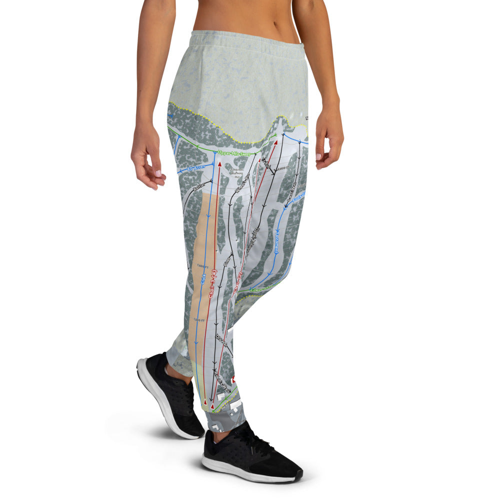 Swain, New York Ski Trail Map Women's Mid-Layer - Powderaddicts