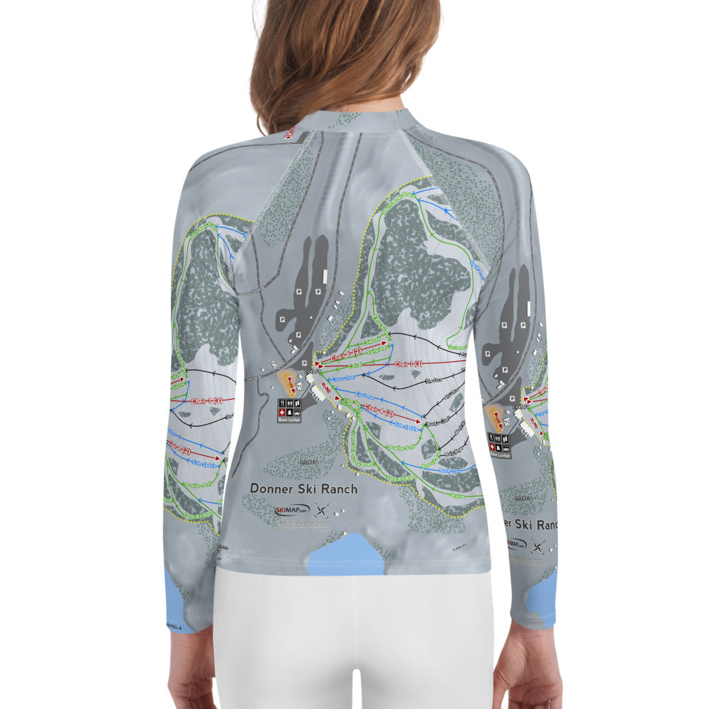 Donner Ski Ranch, California Ski Trail Map Youth Layers