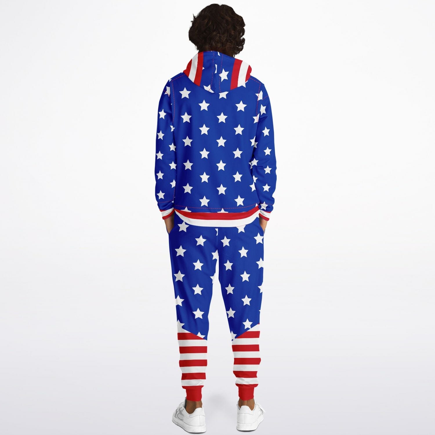 American Flag Hoodie and Jogger Set - Powderaddicts