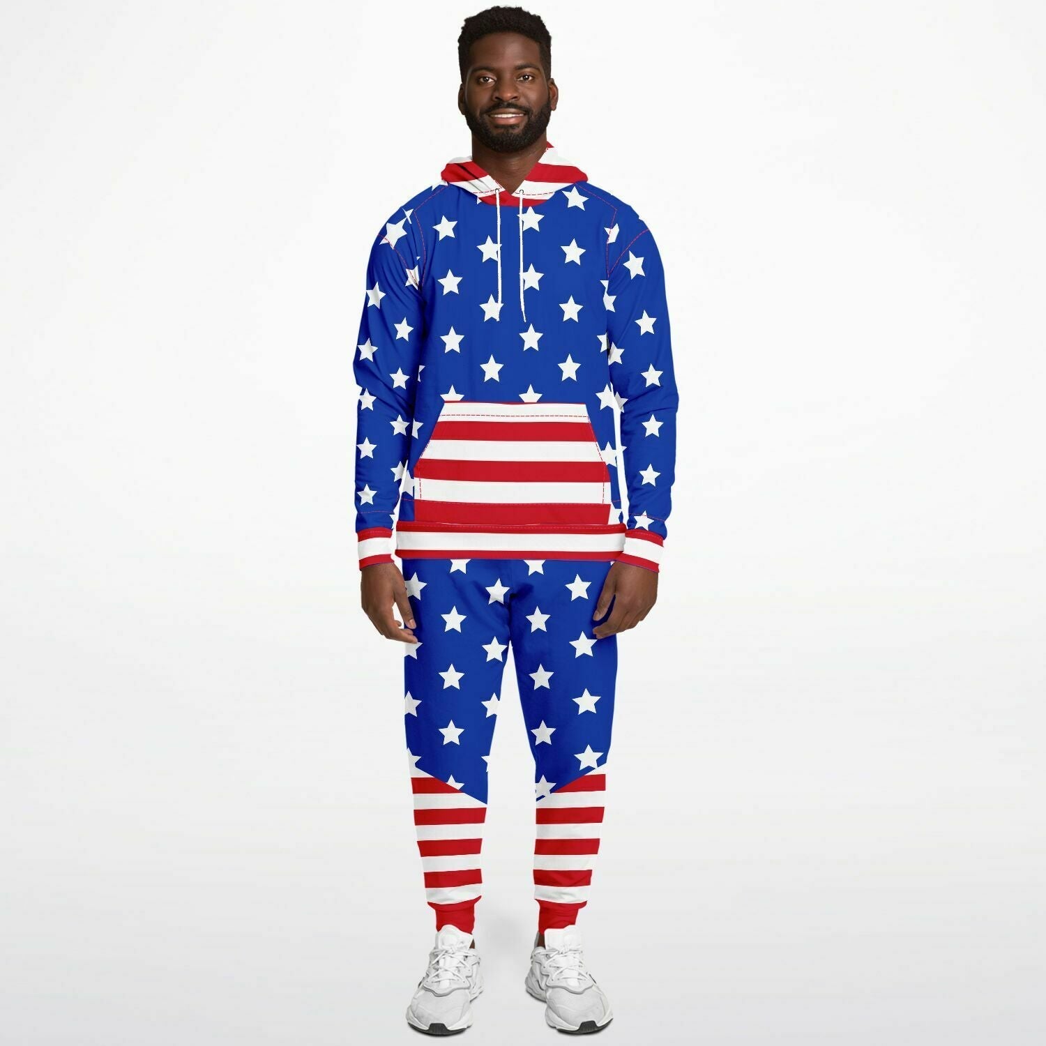 American Flag Hoodie and Jogger Set - Powderaddicts