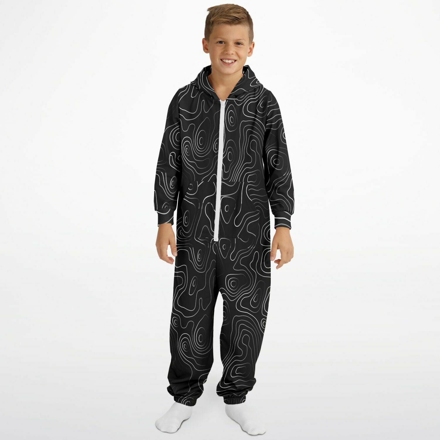 Black Topo Youth Unisex Jumpsuit