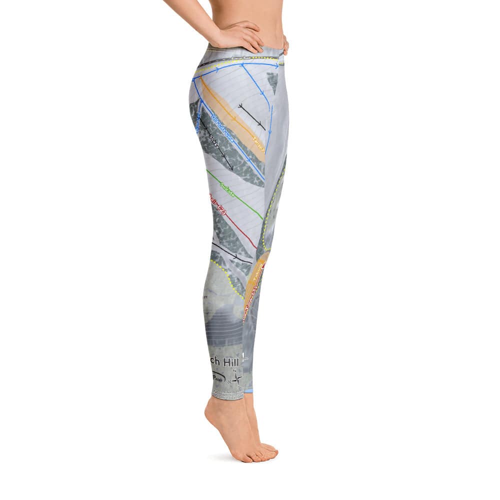 Birch Hill, Alaska Ski Trail Map Women's Base Layer Bottom - Powderaddicts