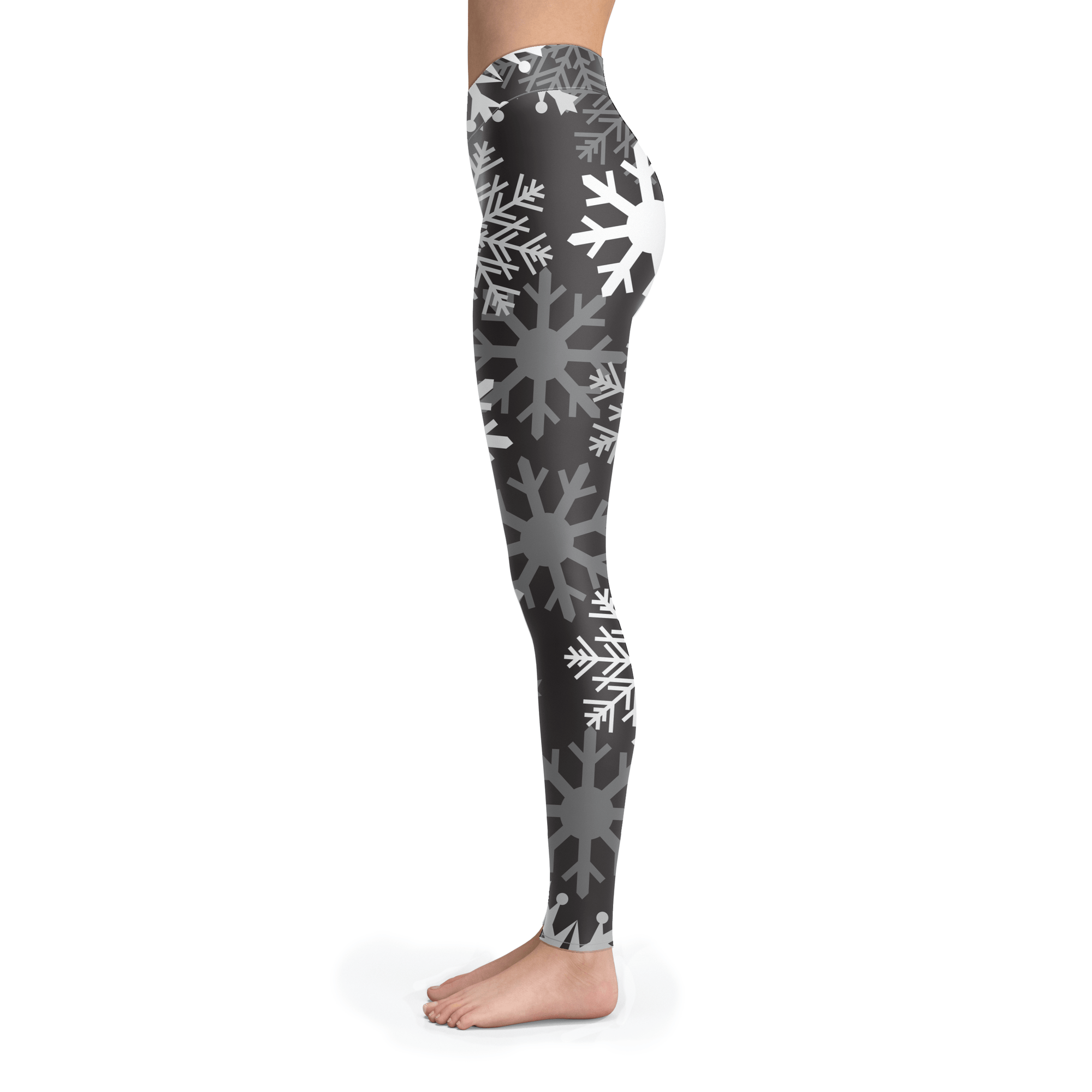 Black and White Snow Leggings - Powderaddicts