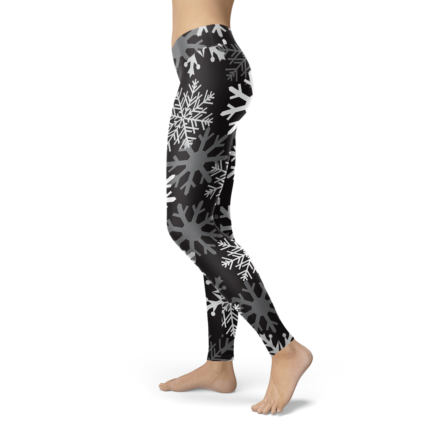 Black and White Snow Leggings - Powderaddicts