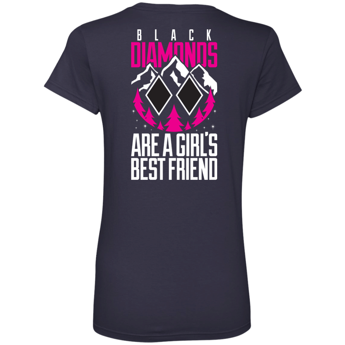 Black Diamonds Are Girl's Bestfriend V2 -Tees - Powderaddicts