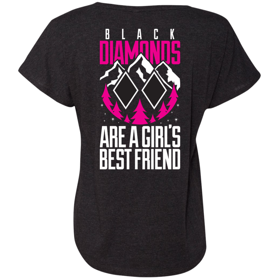 Black Diamonds Are Girl's Bestfriend V2 -Tees - Powderaddicts