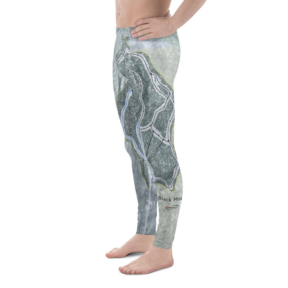 Black Mountain, Maine Ski Trail Map Men's Base Layer Bottom - Powderaddicts