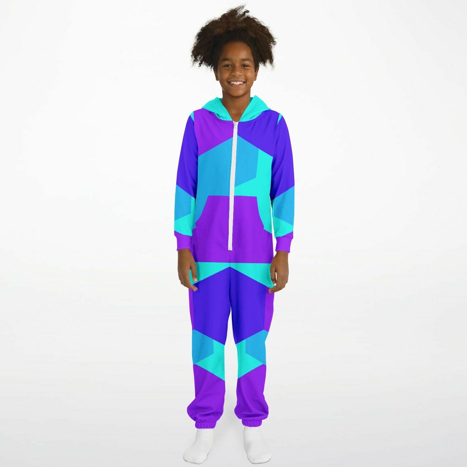 Purple Vail Kid's Unisex Jumpsuit