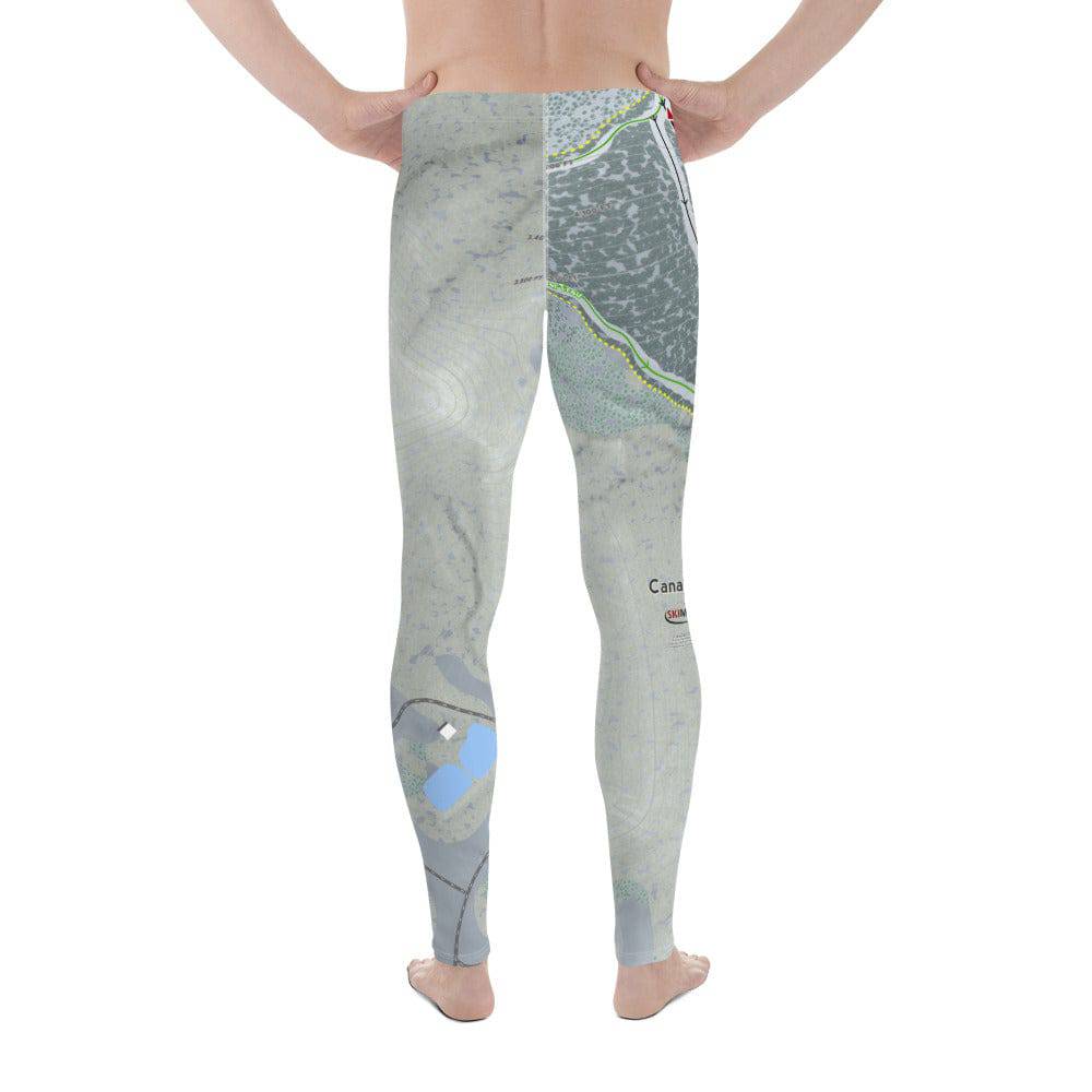 Canaan Valley, West Virginia Ski Trail Map Men's Base Layer Bottom - Powderaddicts