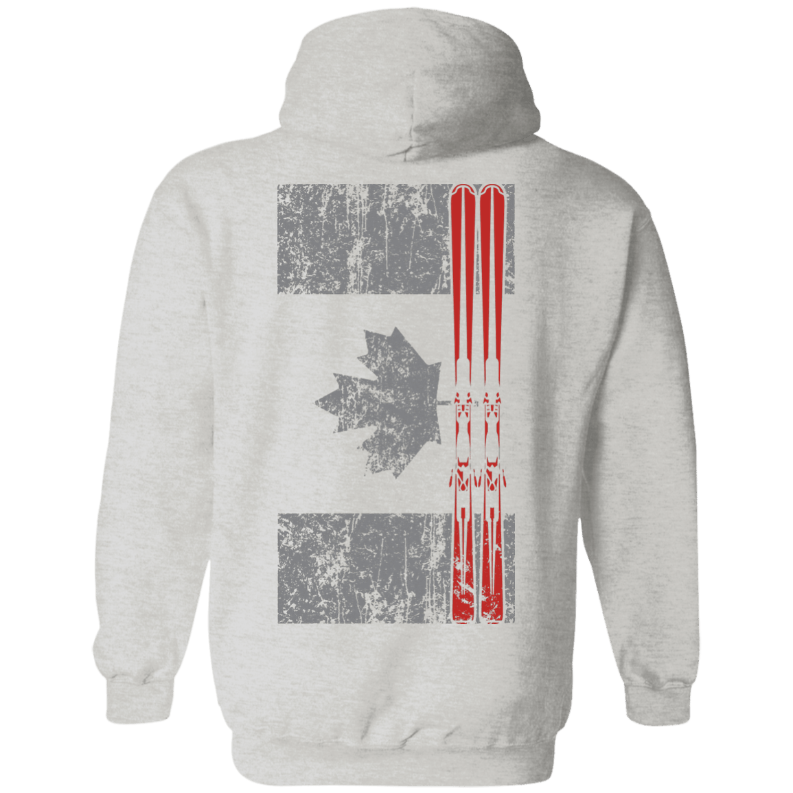 Canada Ski Flag Hoodies - Powderaddicts